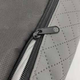 Меко бродирано легло CAZO Soft Bed Royal Line - сиво